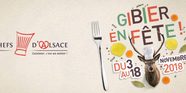 Gibier en fête par les Chefs d’Alsace : du 3 au 18 novembre prochains !